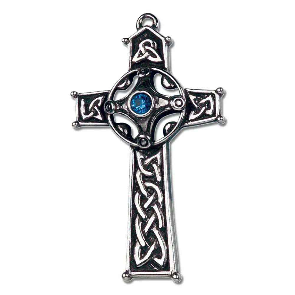 Ambrosius Kreuz Anhänger Schmuck - mit Halskette - 54x32mm