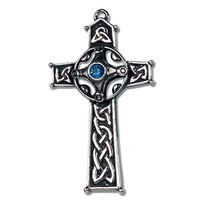 Ambrosius Kreuz Anhänger Schmuck - mit Halskette - 54x32mm