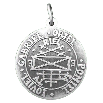 Amulett der vier Erzengel Silber Anhänger Schmuck Gabriel Oriel Ioviel