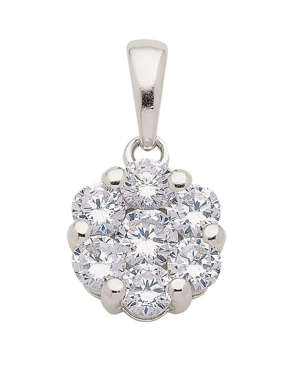 Anhänger aus Silber mit Zirkonia aus massiv 925 Sterlingsilber - Firma Holzenplotz - Silberketten - Goldketten.de