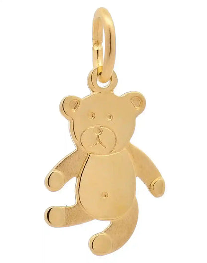 Anhänger Bär 333-8 Karat Gold mit vergoldeter Silberkette - Firma Holzenplotz - Silberketten-Goldketten.de 