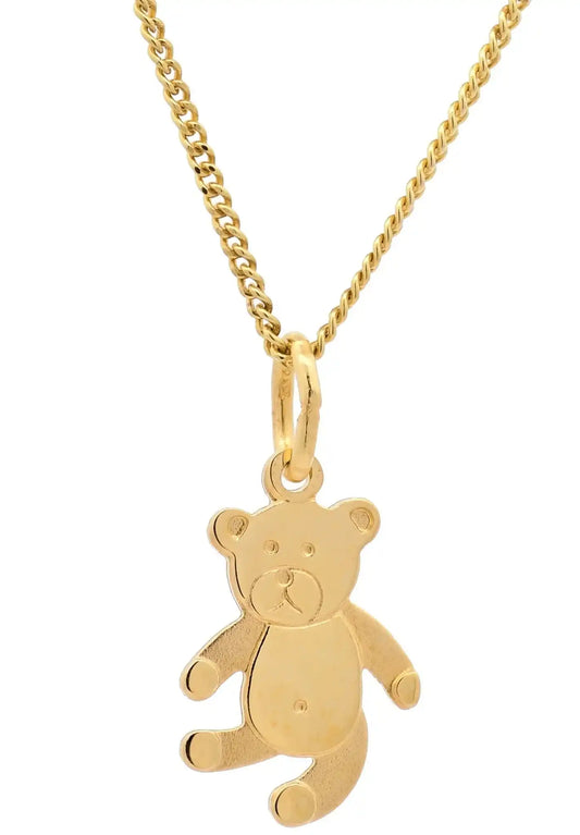 Anhänger Bär   333-8 Karat Gold mit vergoldeter Silberkette