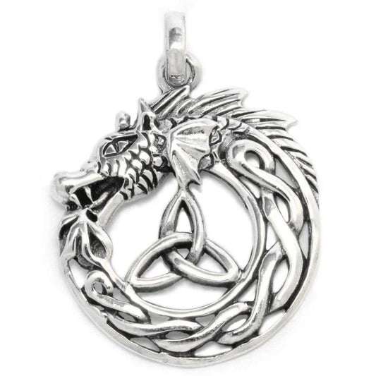 Anhänger Braigh Midgardschlange 925er Silber - Drachen - 32x24mm - Firma Holzenplotz - Silberketten - Goldketten.de