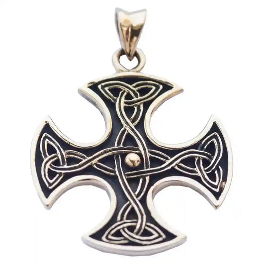 Anhänger Bronze Cross Celtic Schmuck - Kreuze - 38x29mm - Firma Holzenplotz - Silberketten-Goldketten.de 