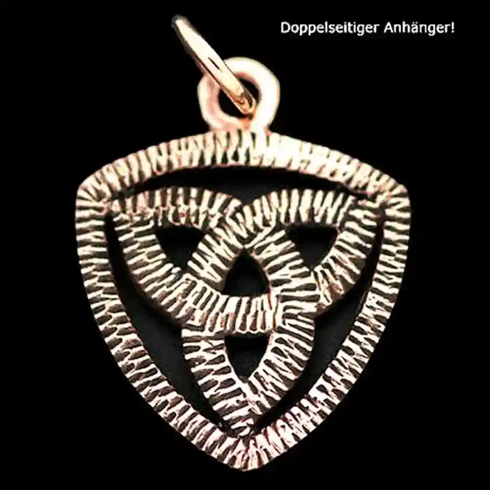 Anhänger Celtic Triqueta Bronze Schmuck - Keltische Knoten - 25x17mm