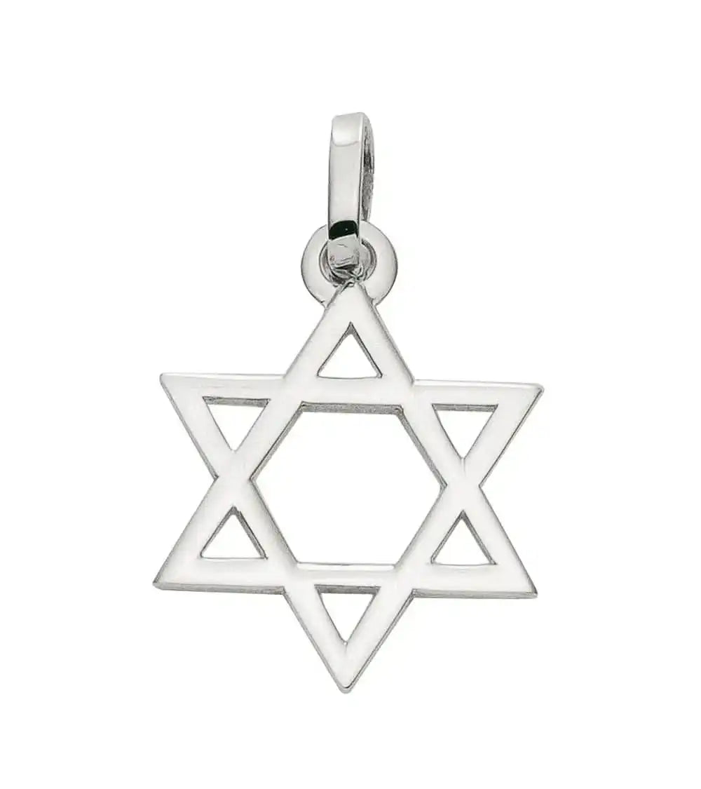 Anhänger Davidstern Kettenanhänger aus massiv 925 Sterlingsilber - Firma Holzenplotz - Silberketten - Goldketten.de