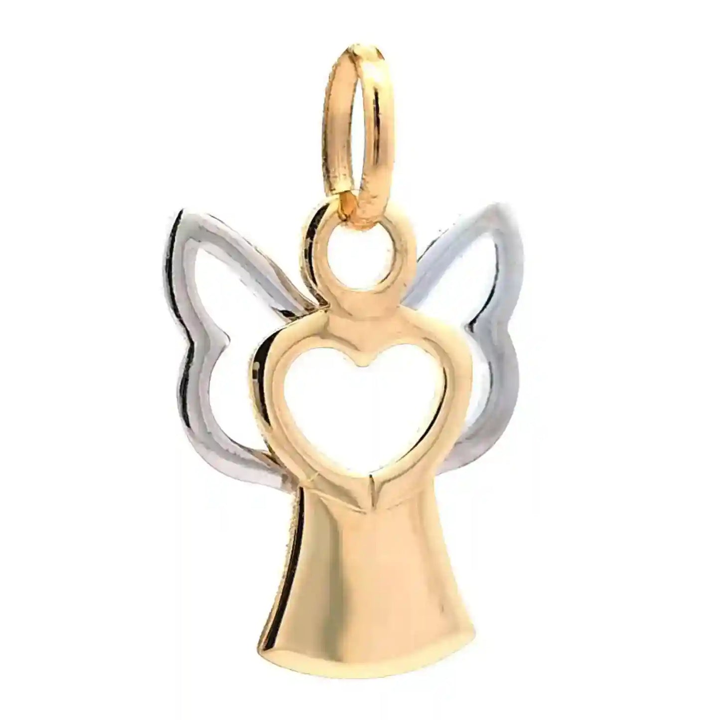 Anhänger Engelchen 585 14 Karat Gold mit massiver Goldkette 1,1 mm 585 - Firma Holzenplotz - Silberketten-Goldketten.de 