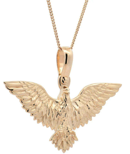 Anhänger für Halskette Adler echt massiv 585-14 Karat Gold 7,3 g - Firma Holzenplotz - Silberketten-Goldketten.de 