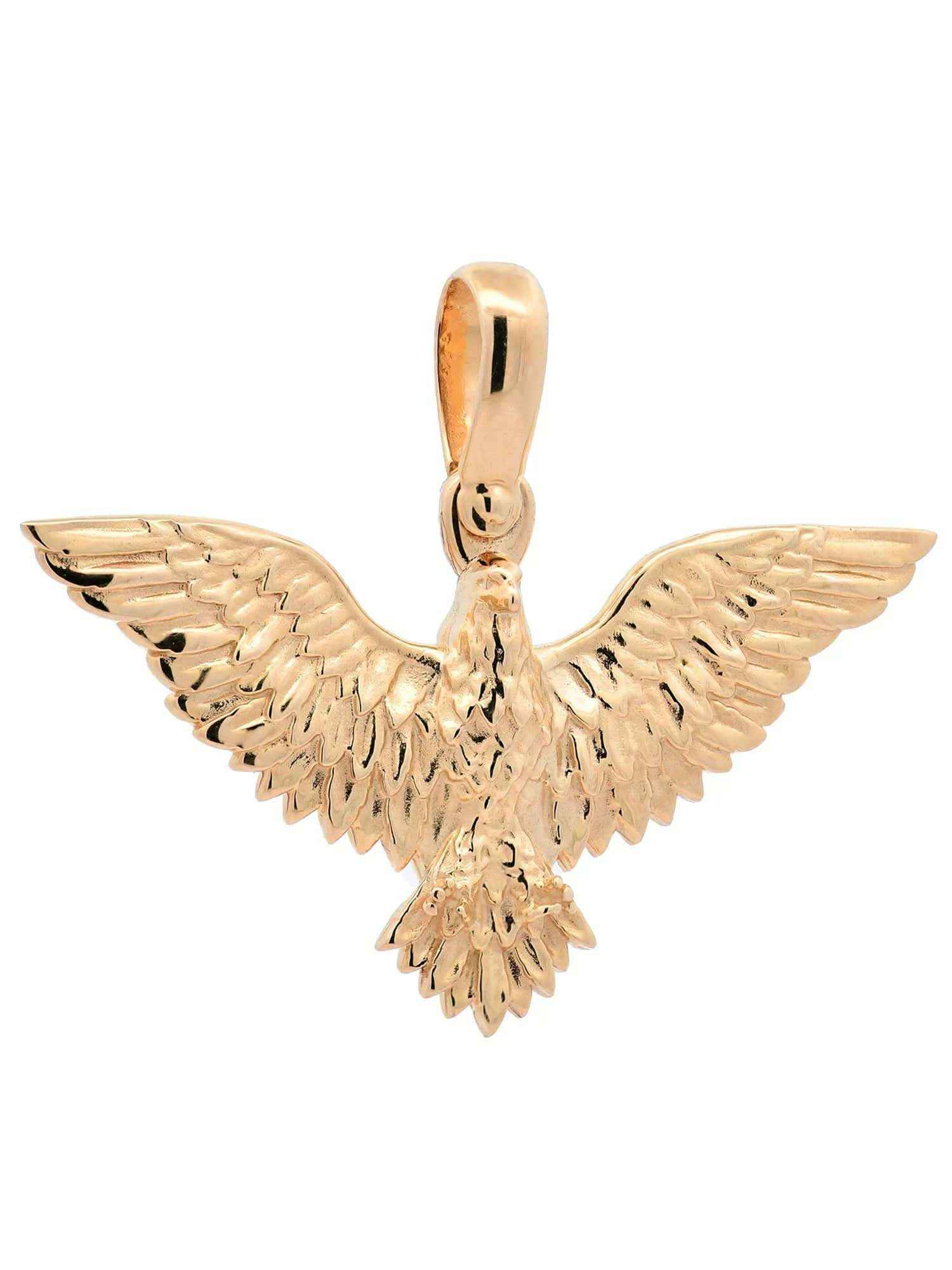 Anhänger für Halskette Adler echt massiv 585-14 Karat Gold 7,3 g - Firma Holzenplotz - Silberketten-Goldketten.de 