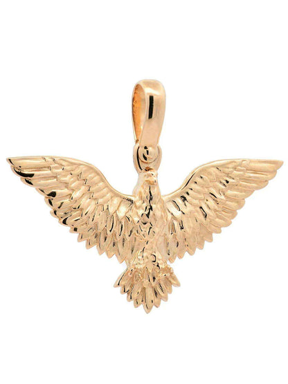 Anhänger für Halskette Adler echt massiv 585-14 Karat Gold 7,3 g - Firma Holzenplotz - Silberketten-Goldketten.de 