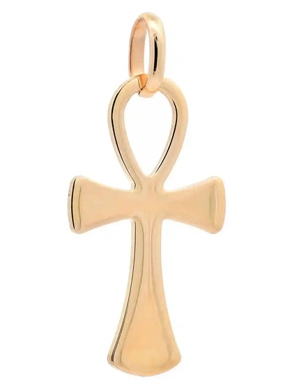 Anhänger für Halskette Kreuz echt massiv 585-14 Karat Gold