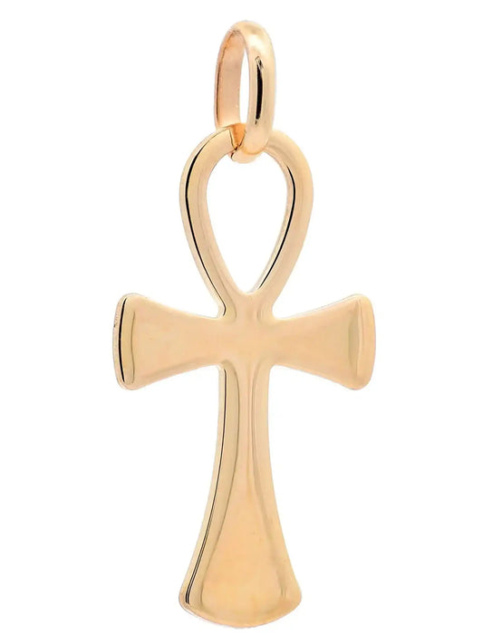 Anhänger für Halskette Kreuz echt massiv 585-14 Karat Gold
