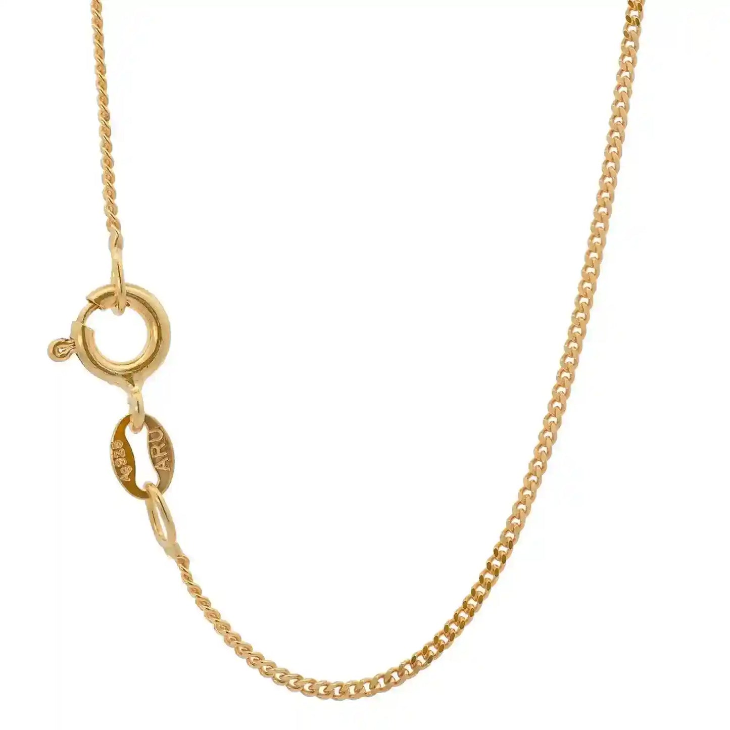 Anhänger Herz massiv 333 -8 Karat Gold mit vergoldeter Silberkette