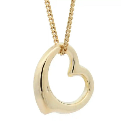 Anhänger Herz massiv 333 -8 Karat Gold mit vergoldeter Silberkette