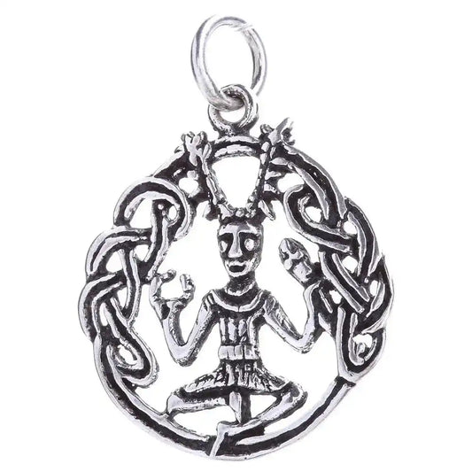Anhänger Keltischer Cernunnos 925er Silber mittel 36x26mm - Firma Holzenplotz - Silberketten - Goldketten.de