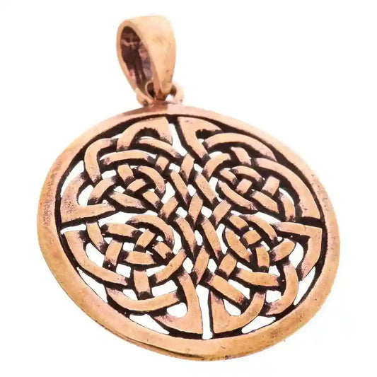 Anhänger Keltisches Knotenkreuz Bronze Schmuck - Kreuze - 39x28mm - Firma Holzenplotz - Silberketten-Goldketten.de 
