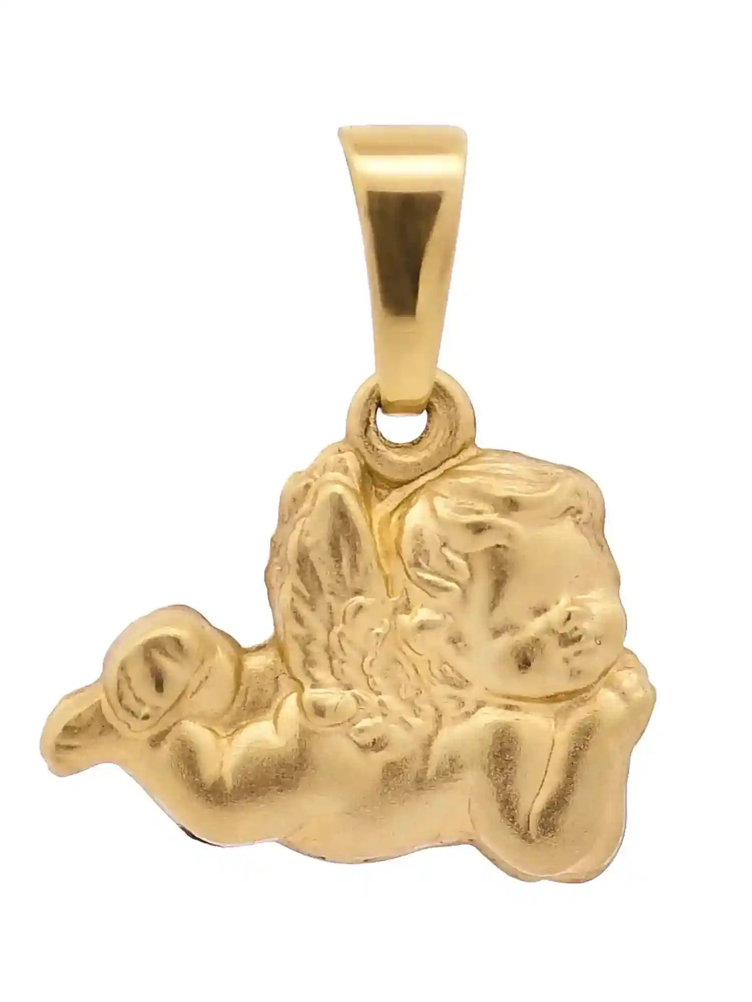 Anhänger Kettenanhänger mit Zirkonia 333 Gold mit verg. Silberkette - Firma Holzenplotz - Silberketten-Goldketten.de 