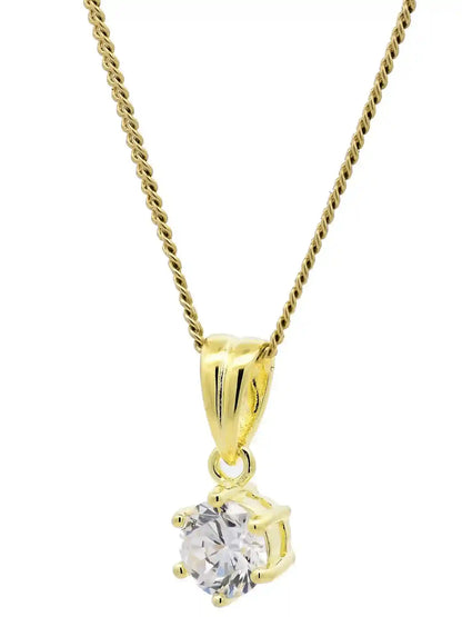 Anhänger Krappe 925 Sterlingsilber vergoldet mit verg. Silberkette - Firma Holzenplotz - Silberketten-Goldketten.de 