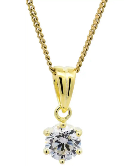 Anhänger Krappe 925 Sterlingsilber vergoldet mit verg. Silberkette - Firma Holzenplotz - Silberketten-Goldketten.de 