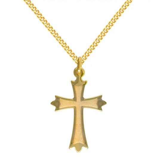 Anhänger Kreuz 333 8 kt Gold mit massiver Goldkette 333 - 8 kt Gold
