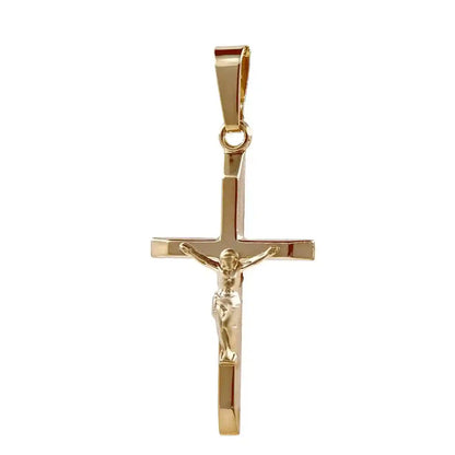 Anhänger Kreuz 375 9 Karat Gold mit Kette 2,6 mm 333 Gold 55 cm - Firma Holzenplotz - Silberketten-Goldketten.de 