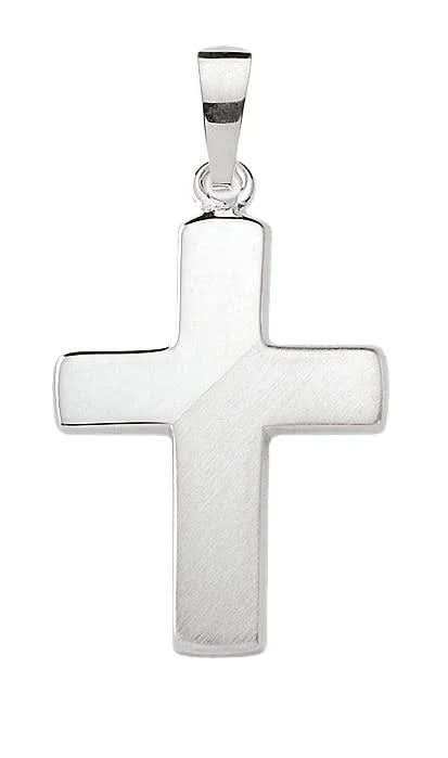 Anhänger Kreuz 925 Silber rhodiniert - Firma Holzenplotz - Silberketten - Goldketten.de
