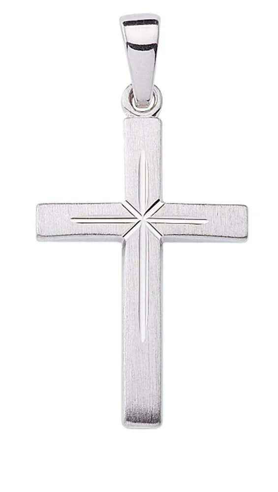 Anhänger Kreuz  925 Silber rhodiniert