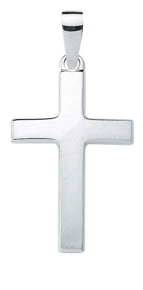Anhänger Kreuz aus Silber Kettenanhänger aus massiv 925 Sterlingsilber