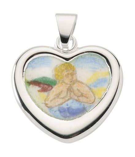 Anhänger Medaille Amor 925 Silber - Firma Holzenplotz - Silberketten - Goldketten.de