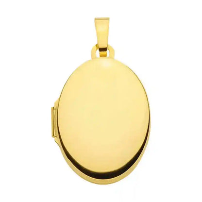 Anhänger Medaillon Oval mit Kette 1,1 mm 333-8 Karat Gold