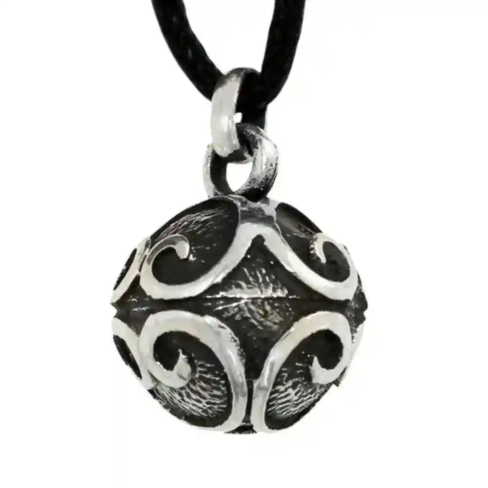 Anhänger Silberkugel Màili 925er Silber Schmuck 22x15mm