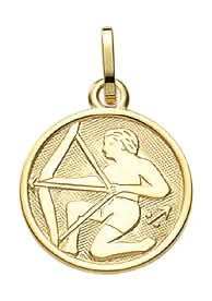Anhänger Sternzeichen Schütze 333 - 8 kt Gelbgold - Firma Holzenplotz - Silberketten - Goldketten.de