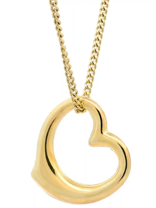 Anhänger Swingheart 333-8 Karat Gold mit vergoldeter Silberkette - Firma Holzenplotz - Silberketten-Goldketten.de 