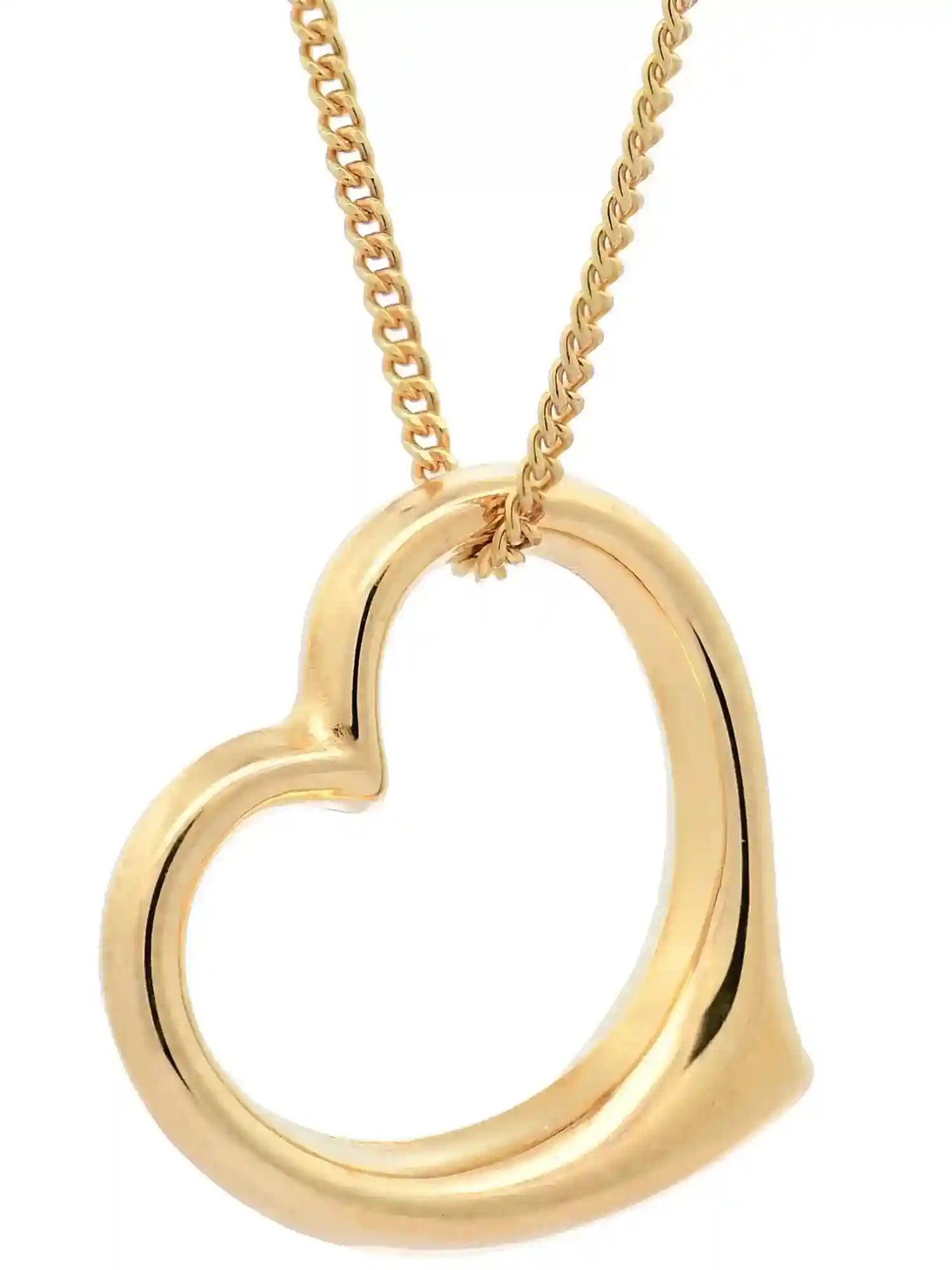 Anhänger Swingheart 333-8 Karat Gold mit vergoldeter Silberkette - Firma Holzenplotz - Silberketten-Goldketten.de 
