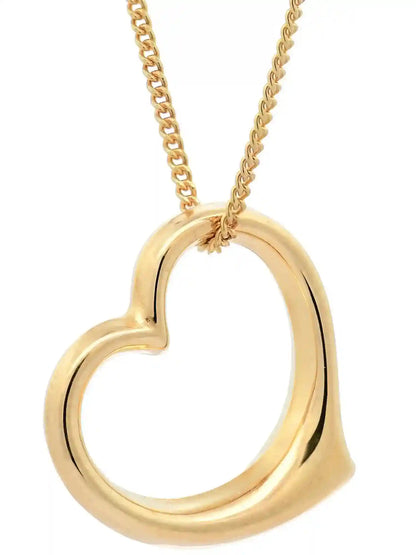 Anhänger Swingheart 333-8 Karat Gold mit vergoldeter Silberkette - Firma Holzenplotz - Silberketten-Goldketten.de 