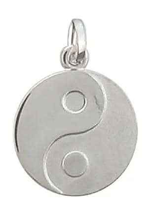 Anhänger Yin Yang aus Silber Kettenanhänger aus massiv 925 Sterlingsilber
