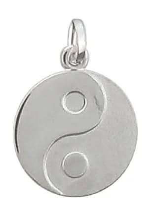 Anhänger Yin Yang Silber Kettenanhänger massiv 925 Sterlingsilber - Firma Holzenplotz - Silberketten - Goldketten.de