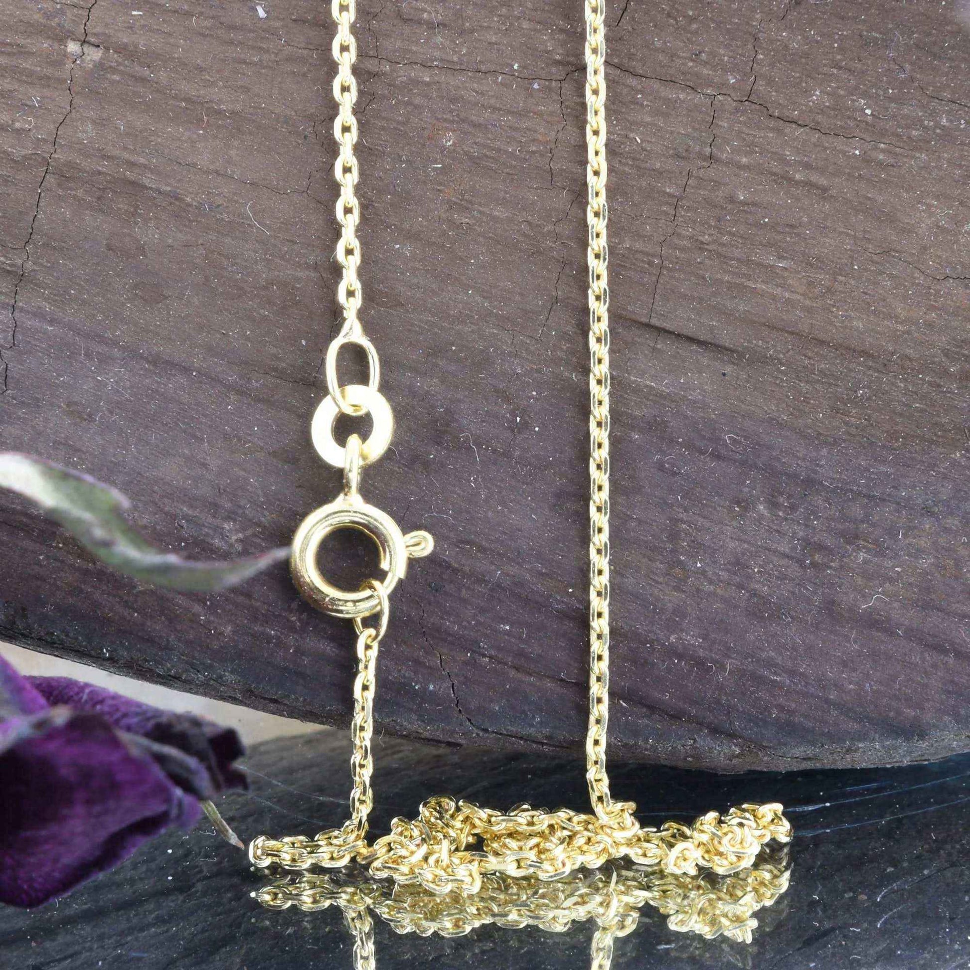Ankerkette diamantiert Breite 1,2mm - 585-14 Karat Gold - Firma Holzenplotz - Silberketten-Goldketten.de 