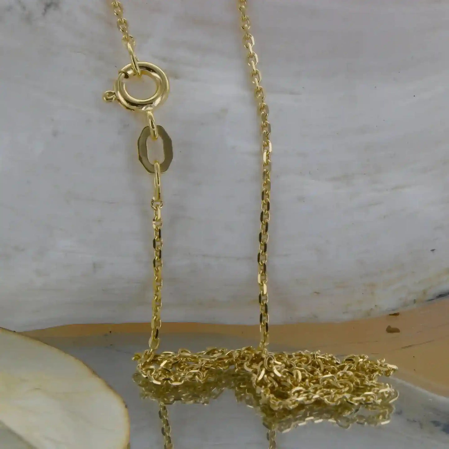 Ankerkette diamantiert Breite 1,2mm - 750-18 Karat Gold - Firma Holzenplotz - Silberketten-Goldketten.de 