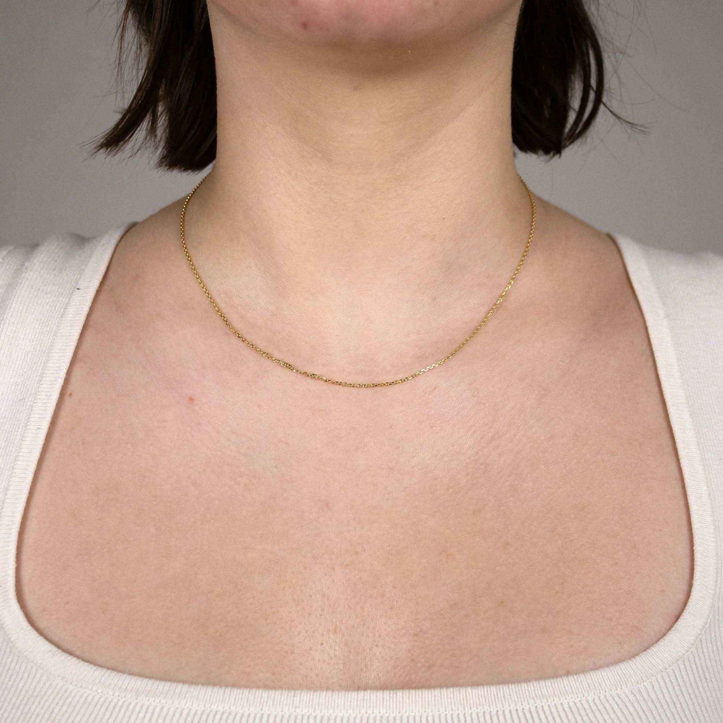 Ankerkette diamantiert Breite 1,2mm - 750-18 Karat Gold - Firma Holzenplotz - Silberketten-Goldketten.de 