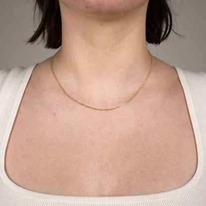 Ankerkette diamantiert Breite 1,2mm - 750-18 Karat Gold - Firma Holzenplotz - Silberketten-Goldketten.de 