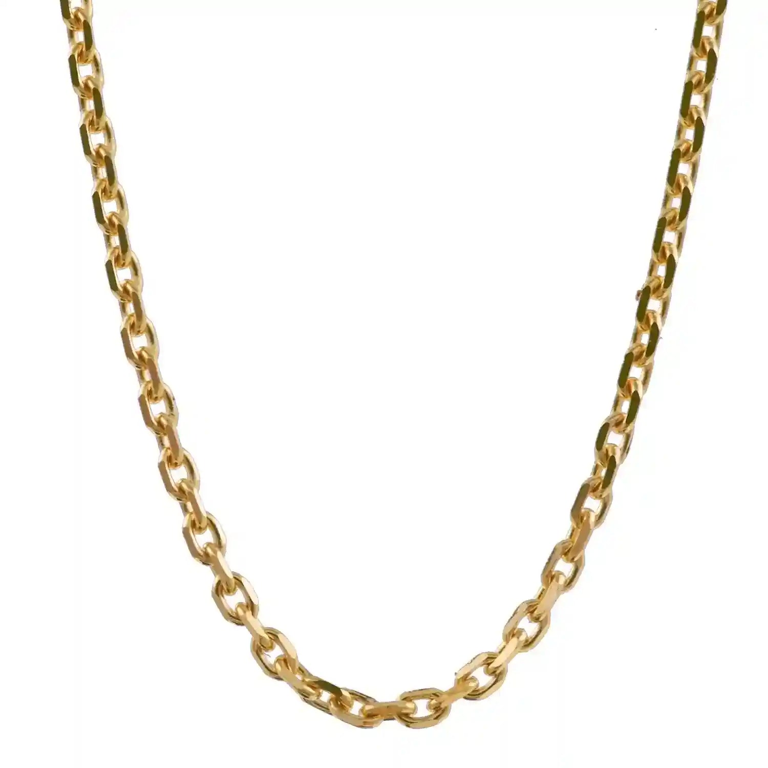 Ankerkette diamantiert Breite 1,3mm - 585-14 Karat Gold - Firma Holzenplotz - Silberketten-Goldketten.de 
