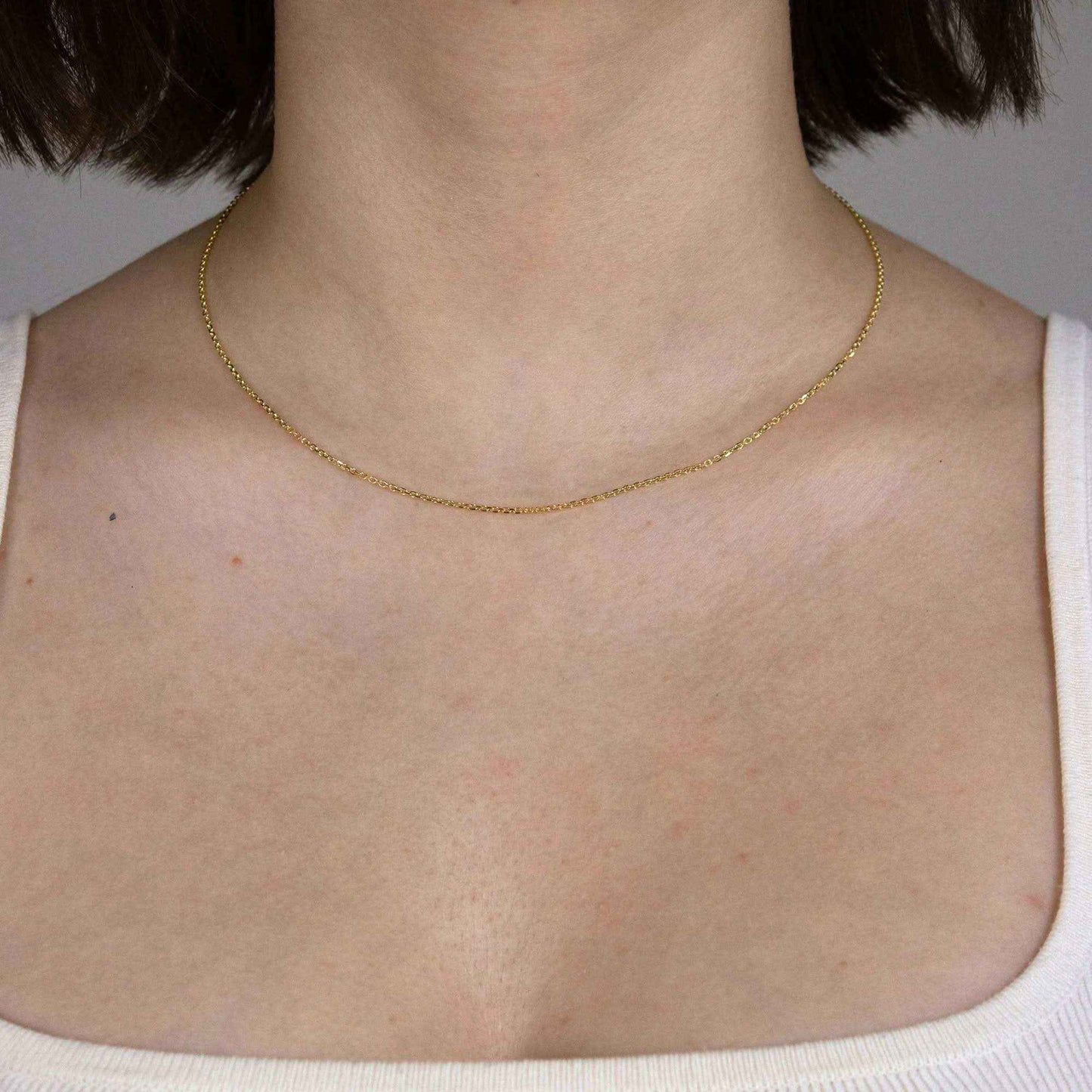 Ankerkette diamantiert Breite 1,3mm - 585-14 Karat Gold - Firma Holzenplotz - Silberketten-Goldketten.de 