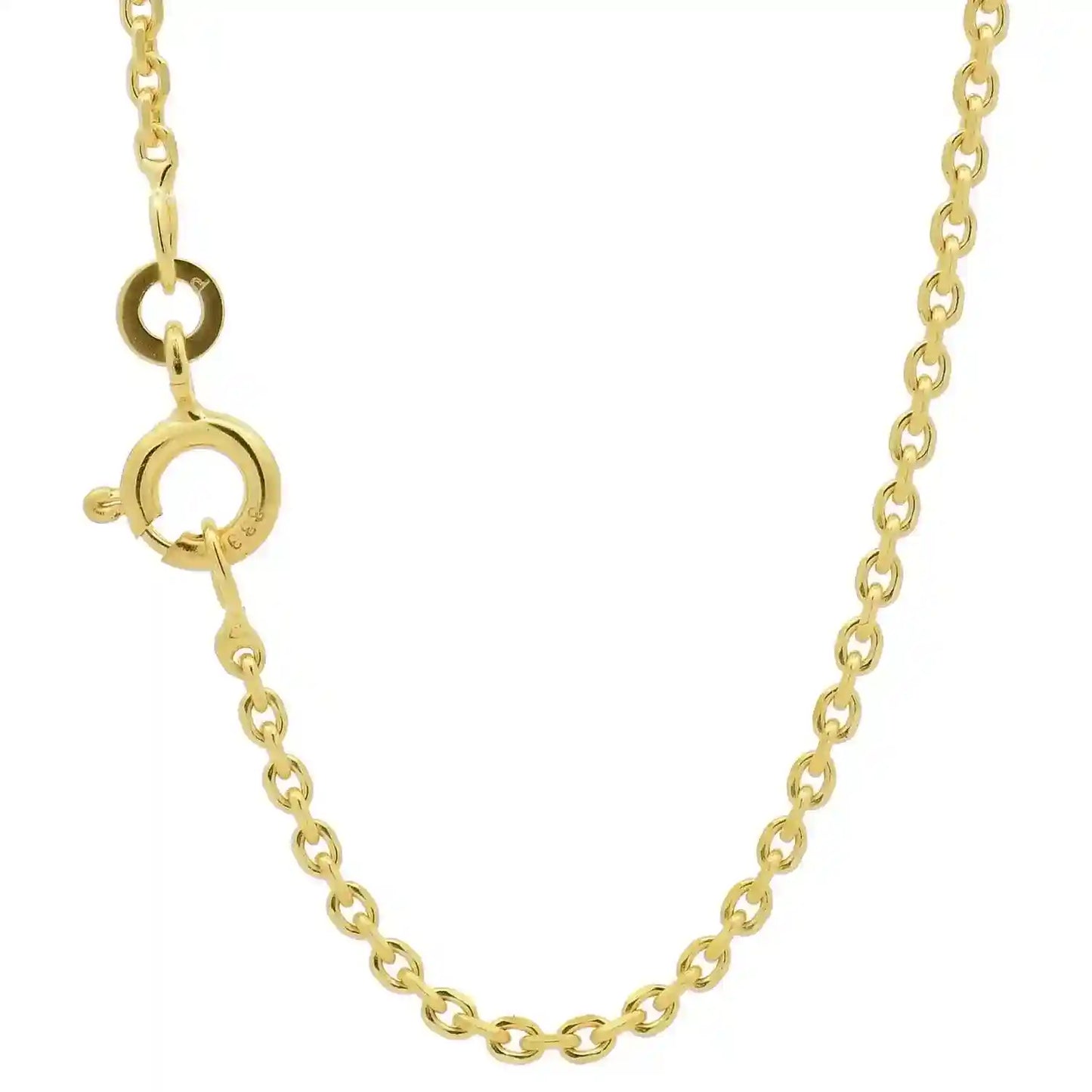 Ankerkette diamantiert Breite 1,7mm - 333-8 Karat Gold