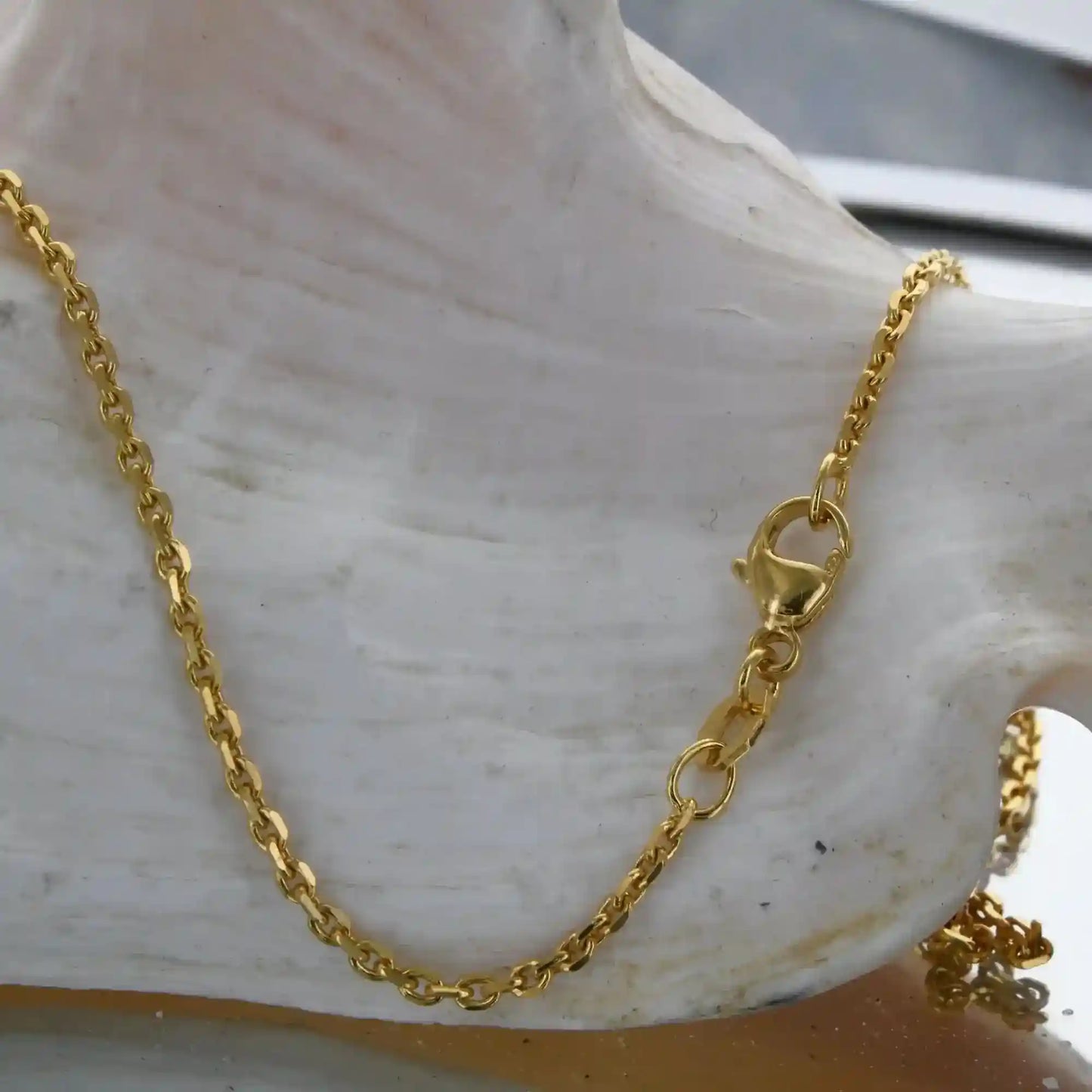 Ankerkette diamantiert Breite 1,7mm - 750-18 Karat Gold - Firma Holzenplotz - Silberketten-Goldketten.de 