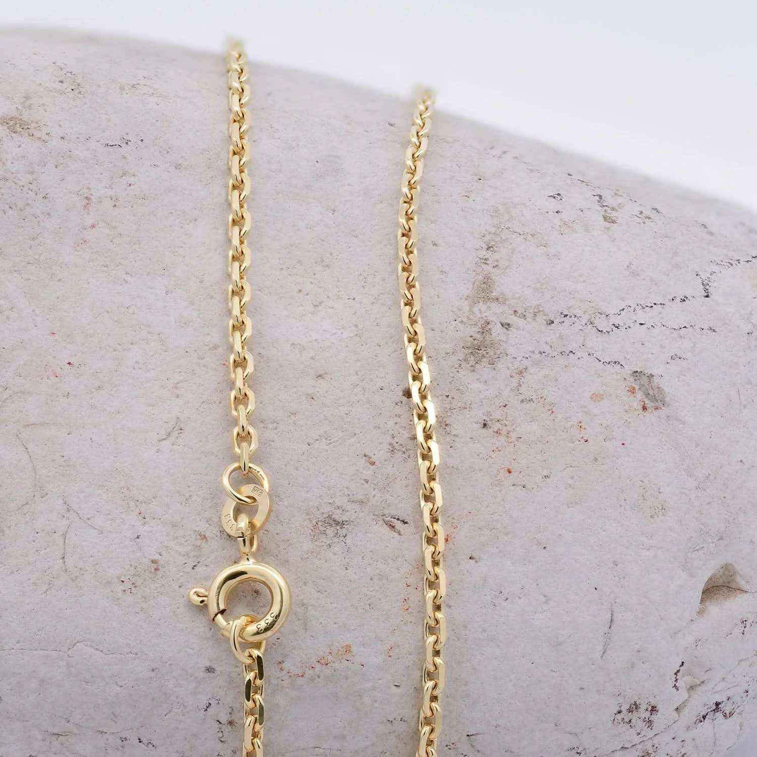 Ankerkette diamantiert Breite 1,9mm - 333-8 Karat Gold - Firma Holzenplotz - Silberketten-Goldketten.de 