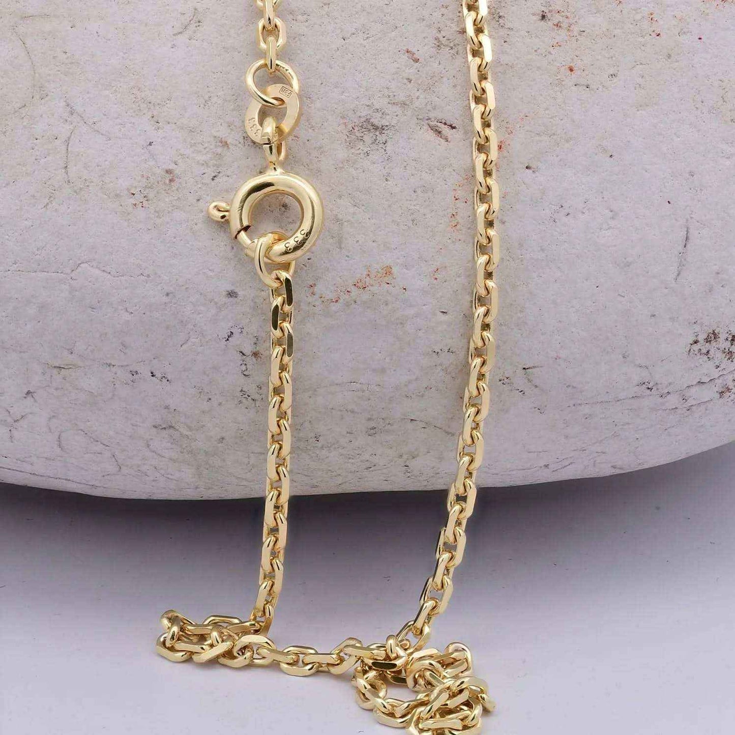 Ankerkette diamantiert Breite 1,9mm - 333-8 Karat Gold - Firma Holzenplotz - Silberketten-Goldketten.de 