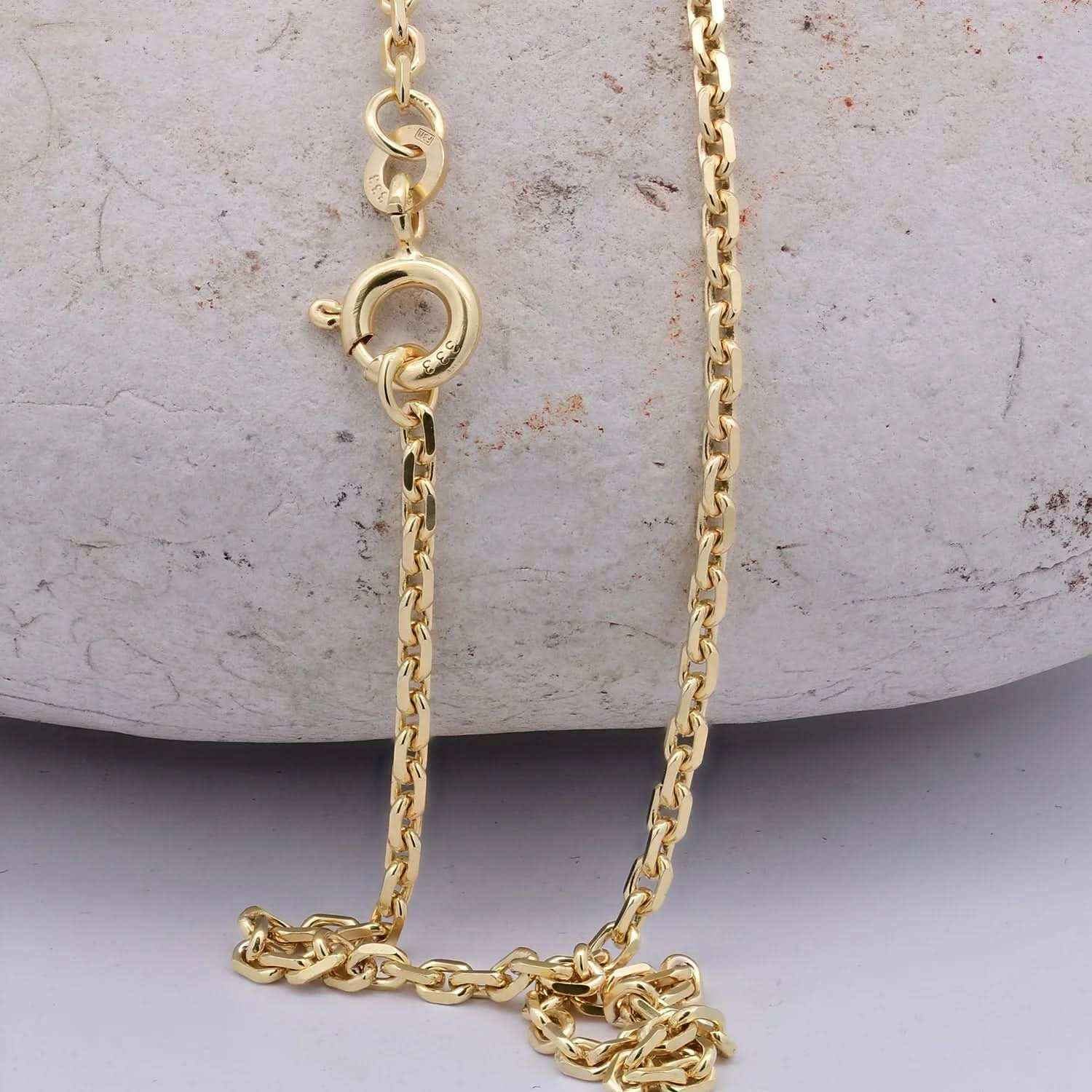 Ankerkette diamantiert Breite 1,9mm - 333-8 Karat Gold - Firma Holzenplotz - Silberketten-Goldketten.de 