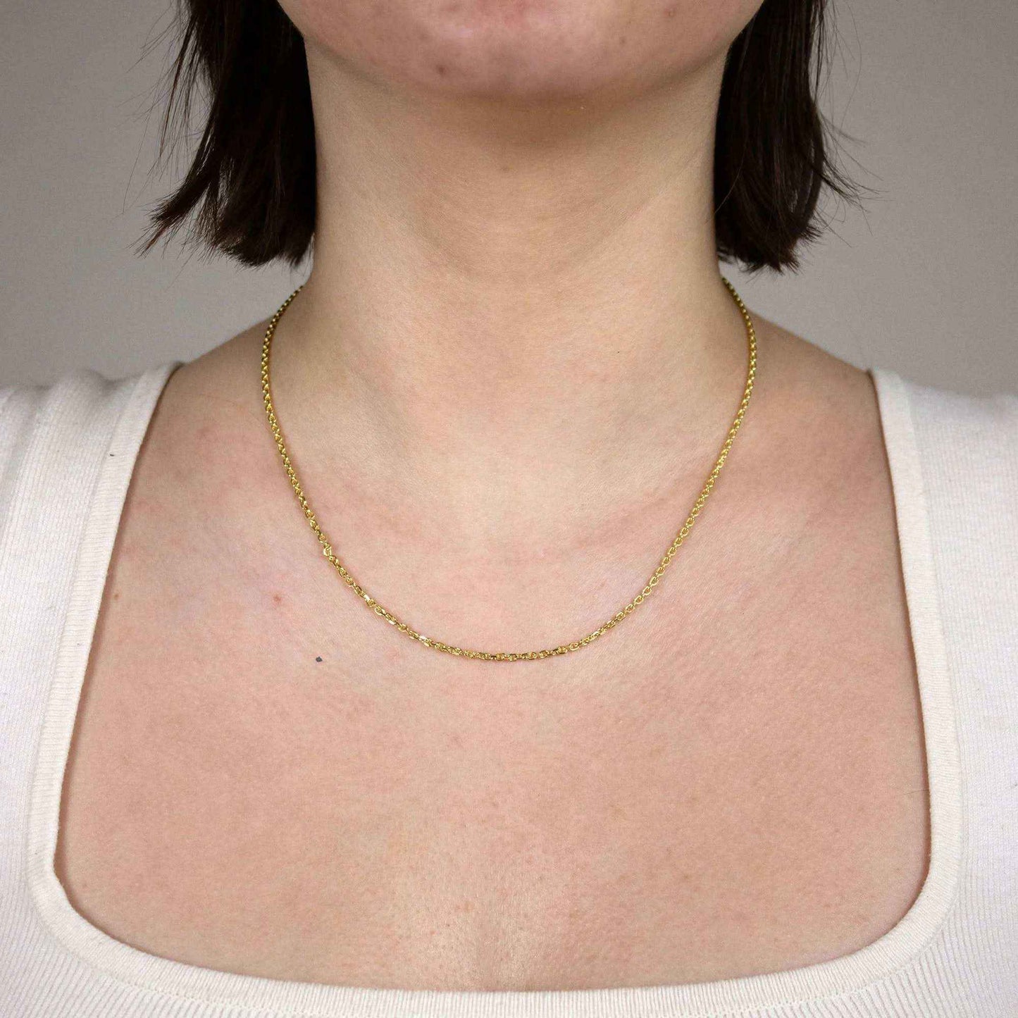 Ankerkette diamantiert Breite 1,9mm - 585-14 Karat Gold - Firma Holzenplotz - Silberketten-Goldketten.de 