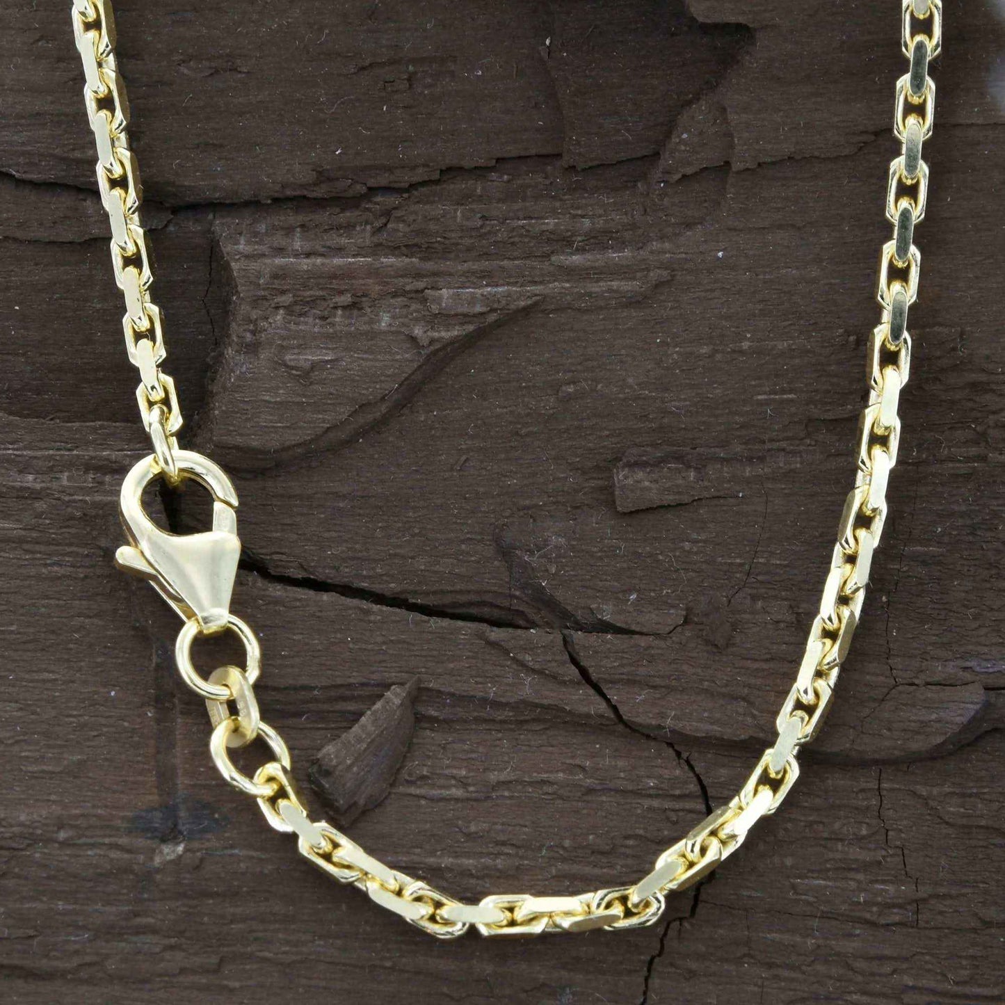 Ankerkette diamantiert Breite 2,0mm - 585-14 Karat Gold - Firma Holzenplotz - Silberketten-Goldketten.de 